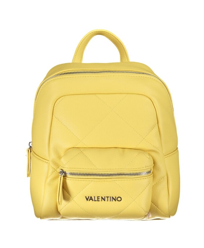 sac-a-dos-jaune-en-polyethylene-avec-bretelles-reglables