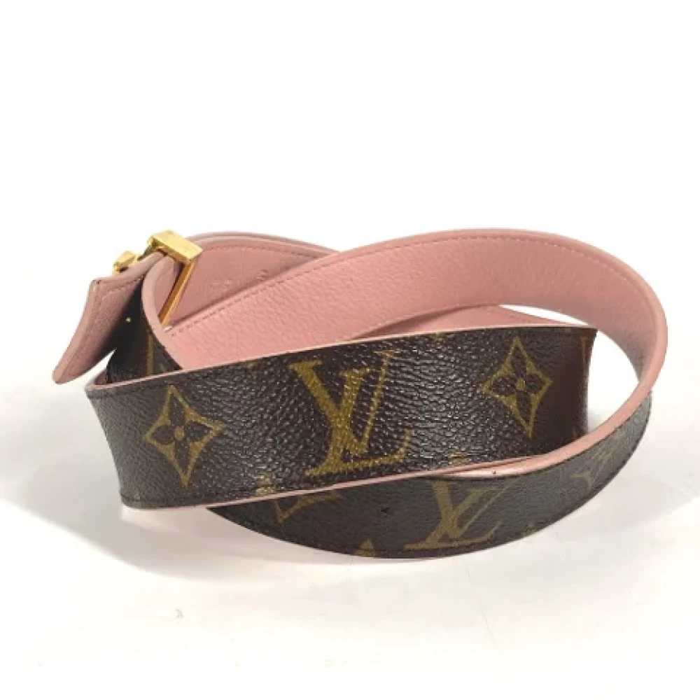 Louis Vuitton Vintage Pre-owned Cotton belts Brown Dames