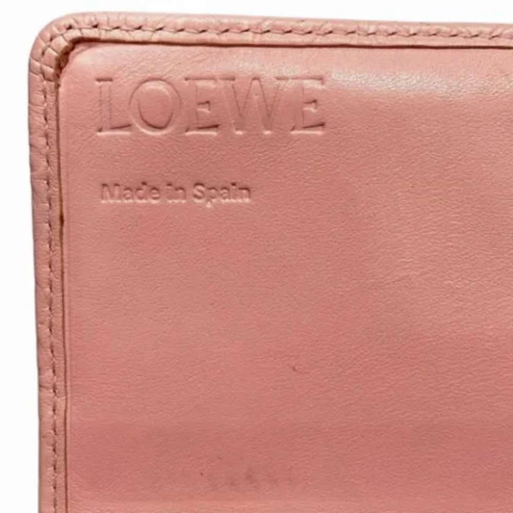 Loewe Pre-owned Leather wallets Pink Dames