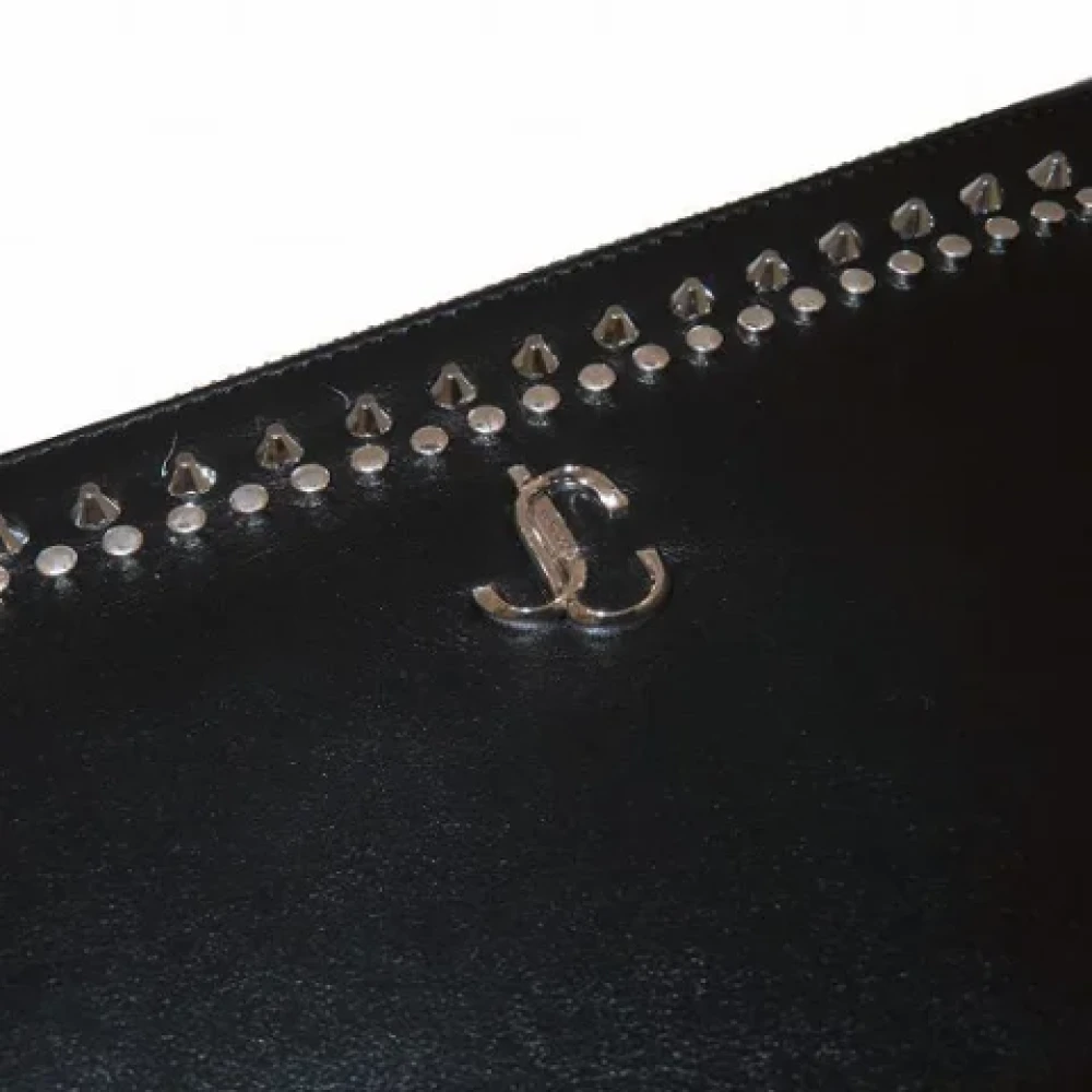 Jimmy Choo Pre-owned Leather clutches Black Dames