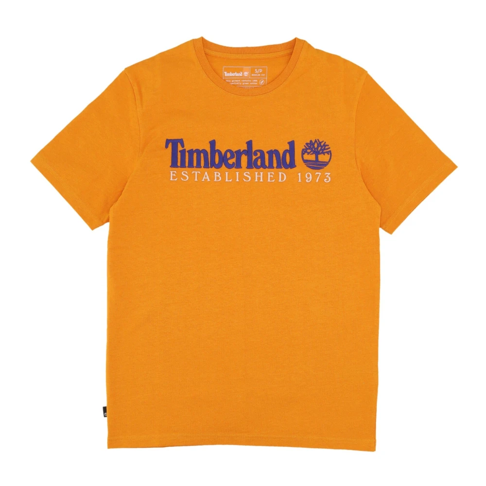 Timberland Vintage Logo Tee Donker Cheddar Orange Heren