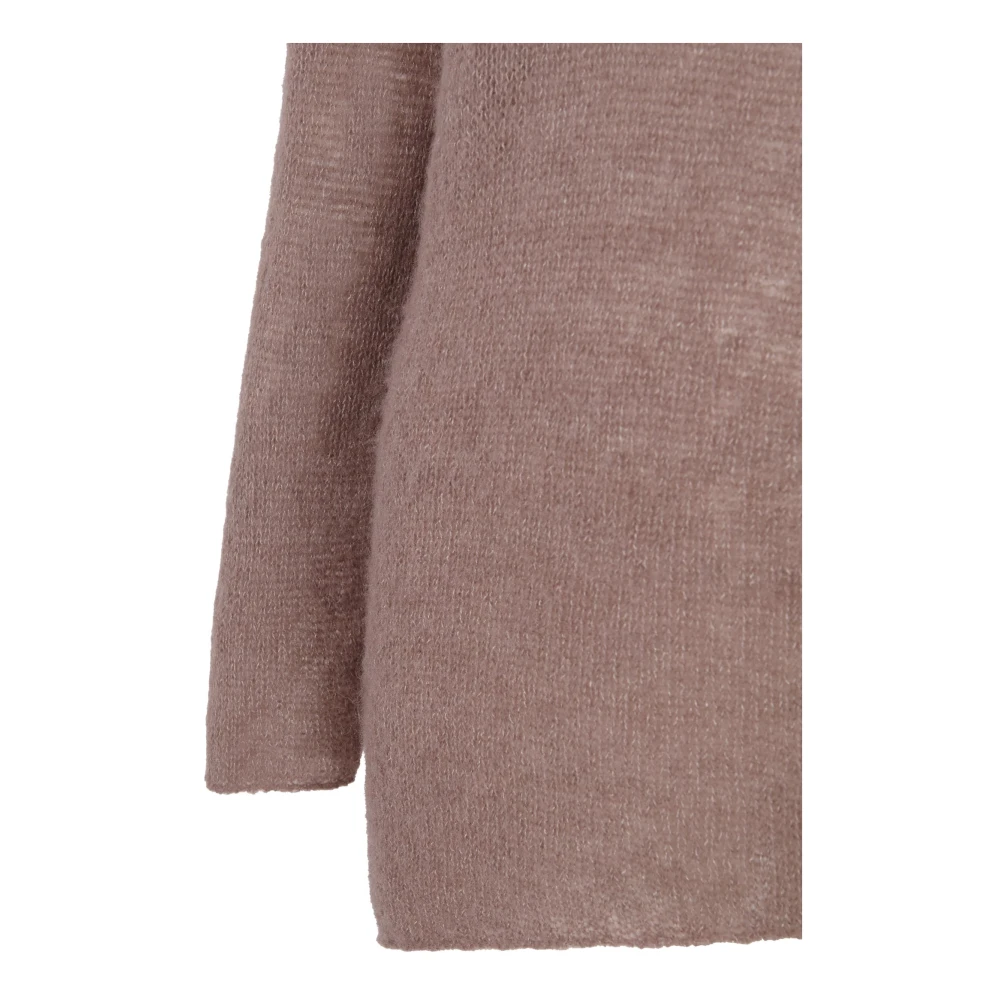 Cortana Alpaca Merino Zijde Lange Mouw Jersey Brown Dames