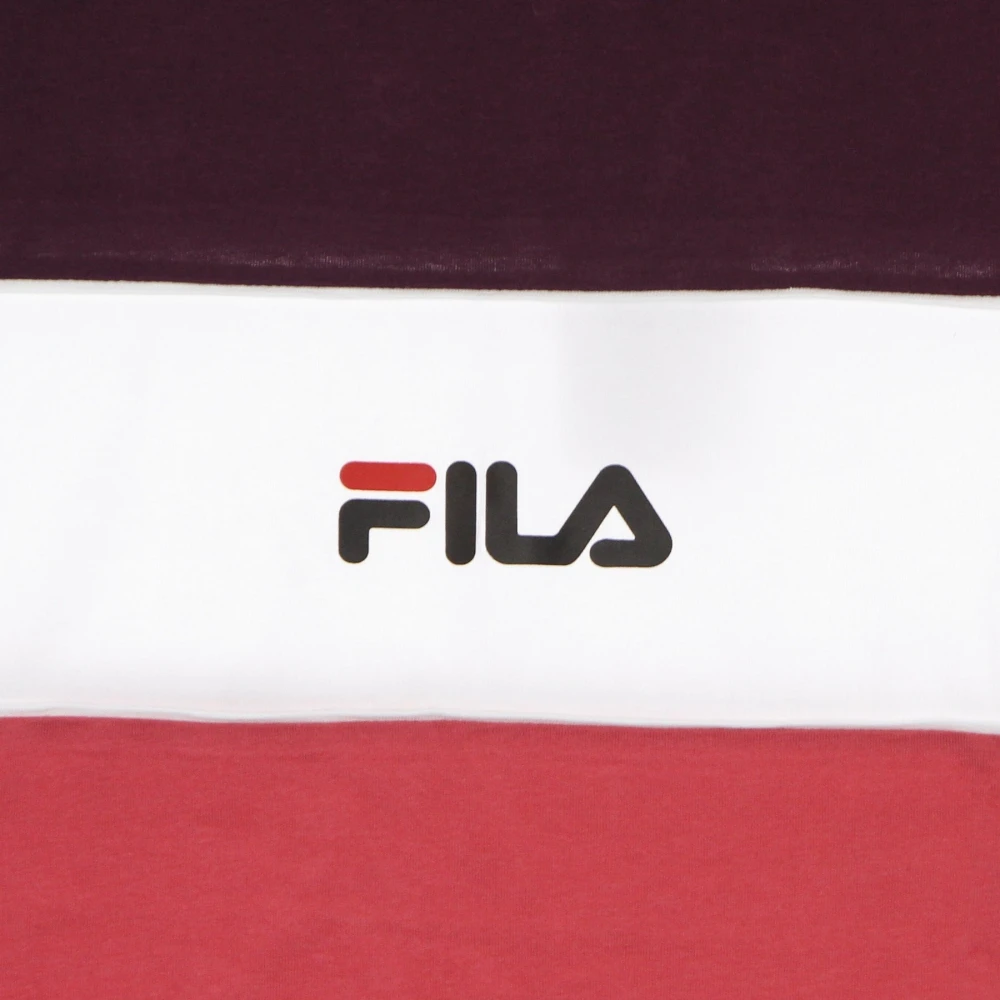 Fila Kleur blok korte mouw Tee Multicolor Dames