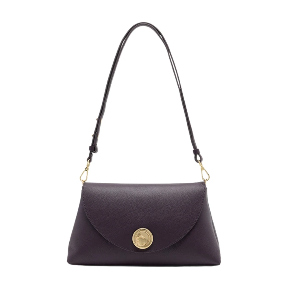 Coccinelle Women's Purple Modern Leather Shoulder Bag
