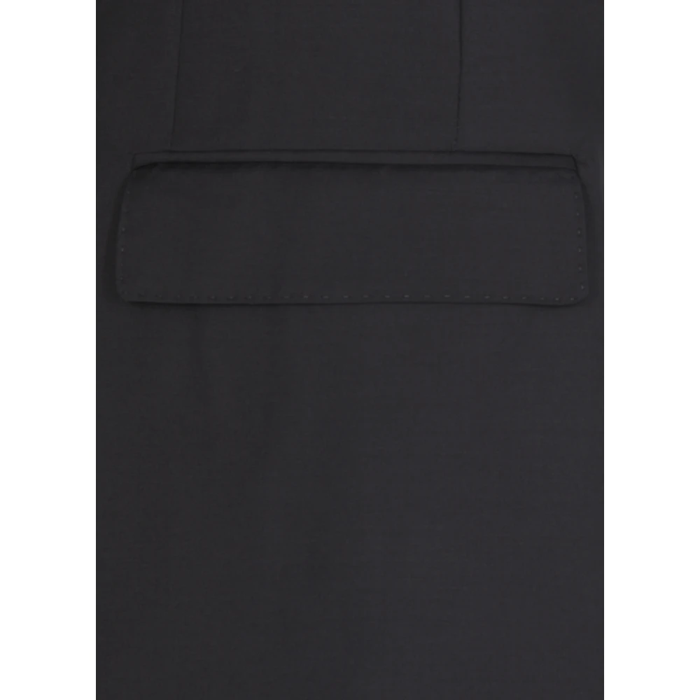 Lardini Blauw Wollen Pak met Iconische Pin Blue Heren