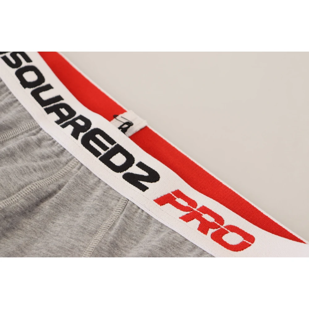 Dsquared2 Grijze Katoenen Stretch Briefs Gray Heren