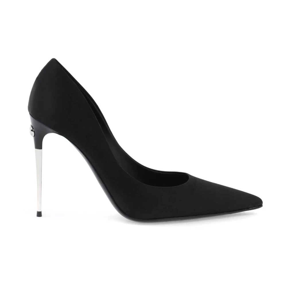 Dolce & Gabbana Kvinno Svart Skor Dam, 36 Eu, Läder, Pumps