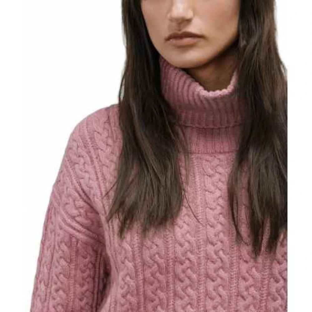 RRD Roze Twisted Trui met Col Pink Dames