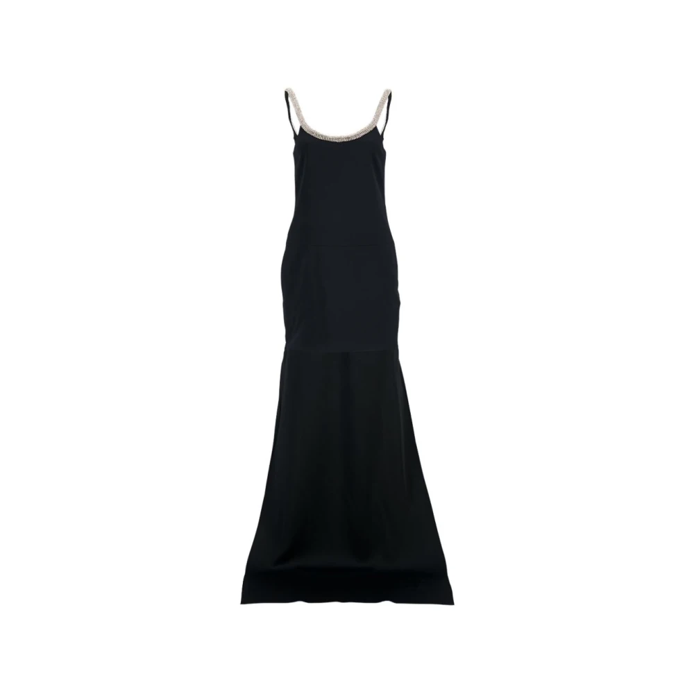 Tom Ford Women's Black Crystal Embroidery Sleeveless Asymmetric Cocktail Dress - Maxi Dresses - Xs - Dresses