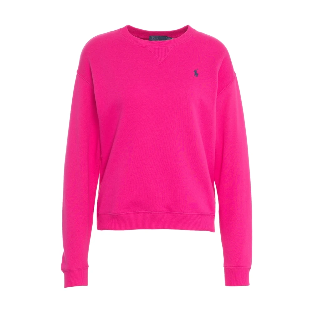 Polo Ralph Lauren Roze Sweatshirt met Ribdetails Pink Dames