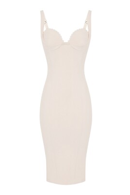 midi-heart-neckline-dress-butter