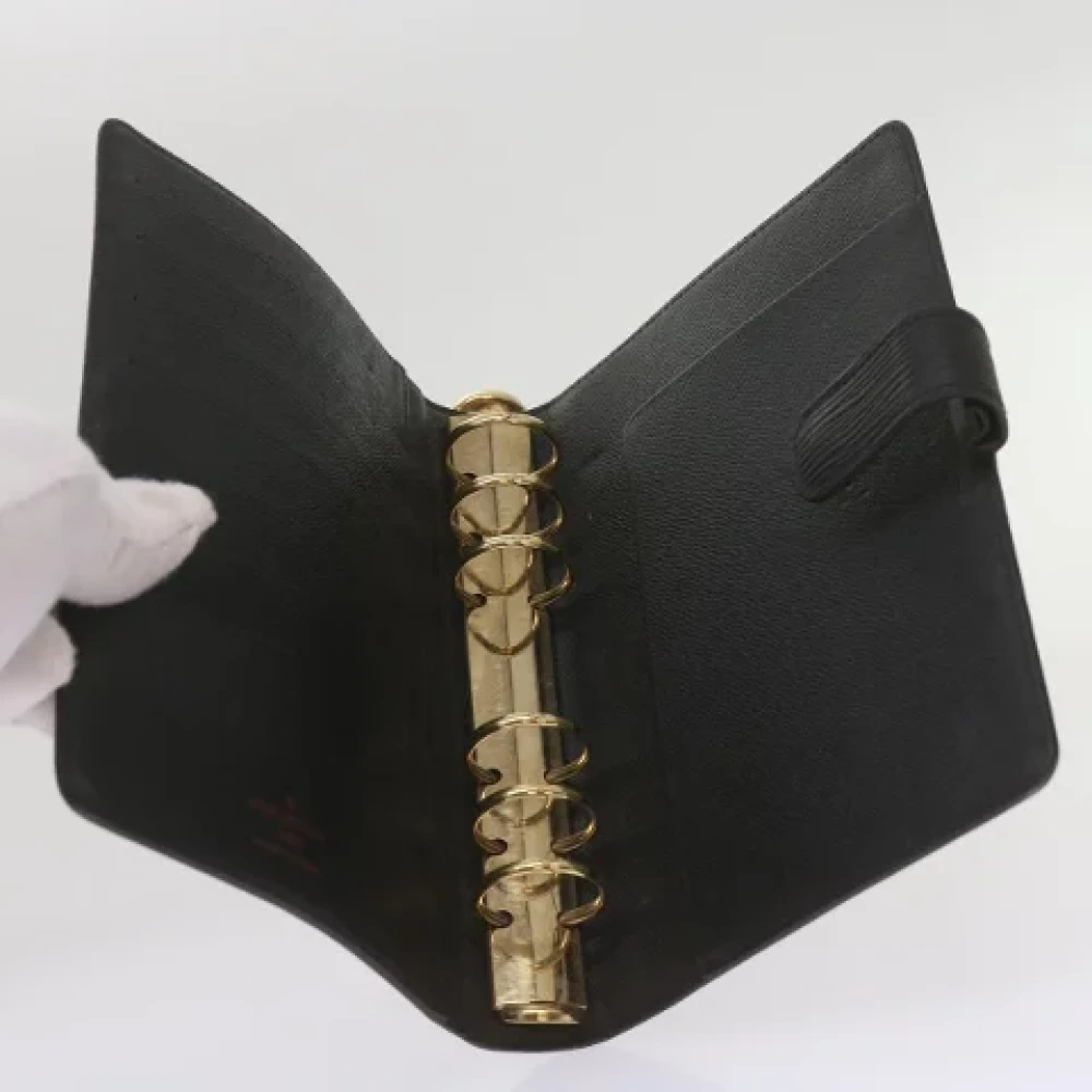 Louis Vuitton Vintage Pre-owned Leather home-office Black Heren