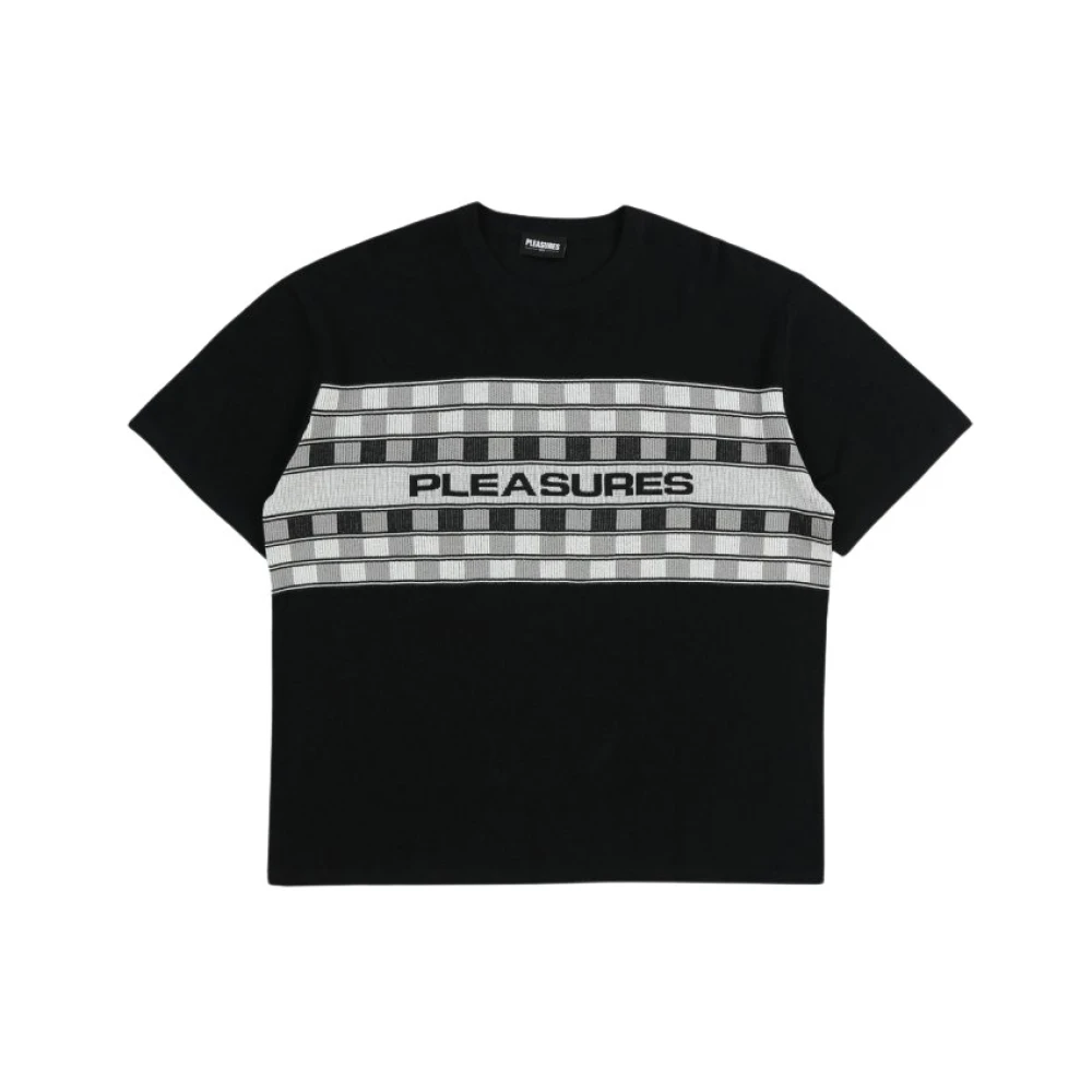 Pleasures Gebreid overhemd in zwart Black Heren