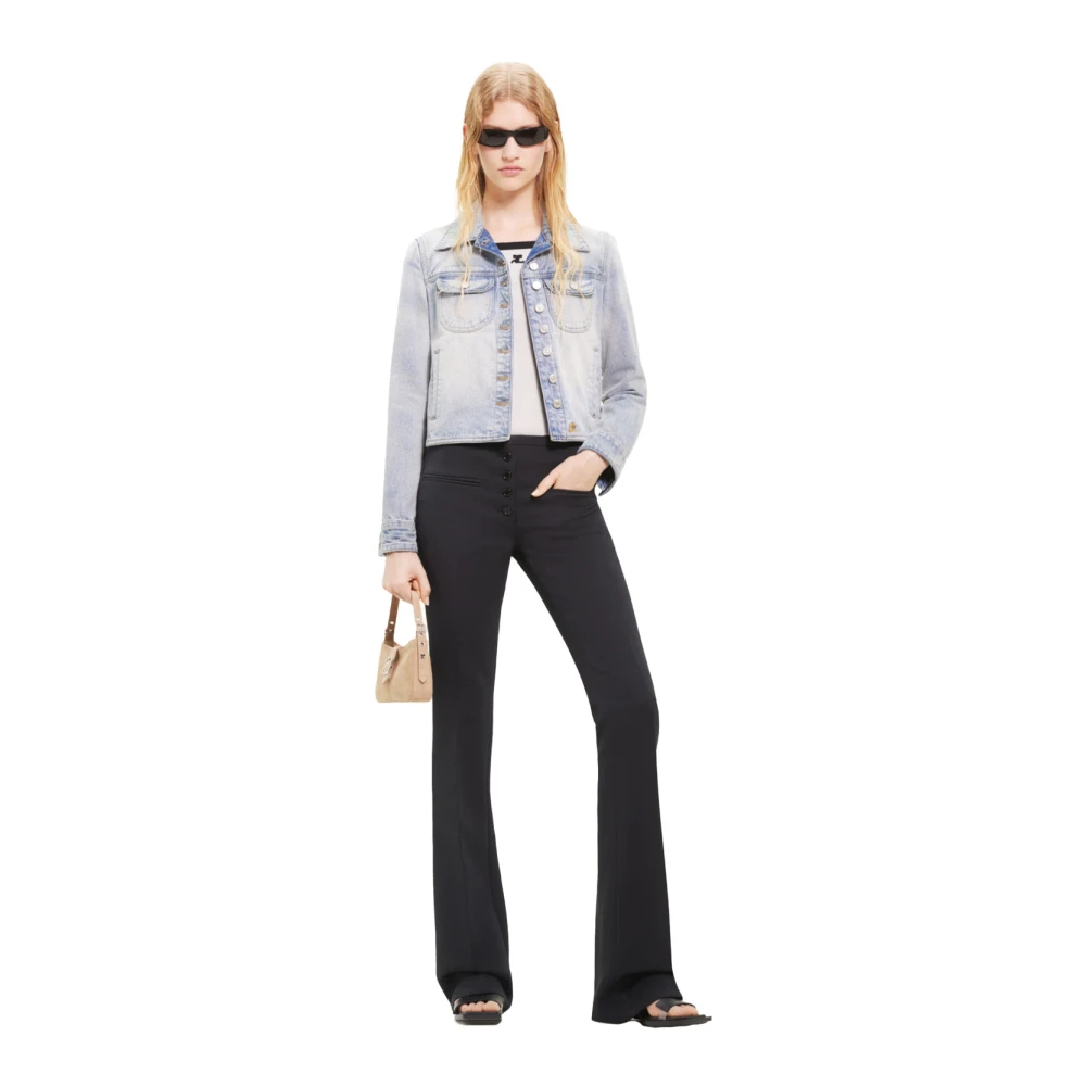 Courrèges Denim Trucker Jacket Blue Dames