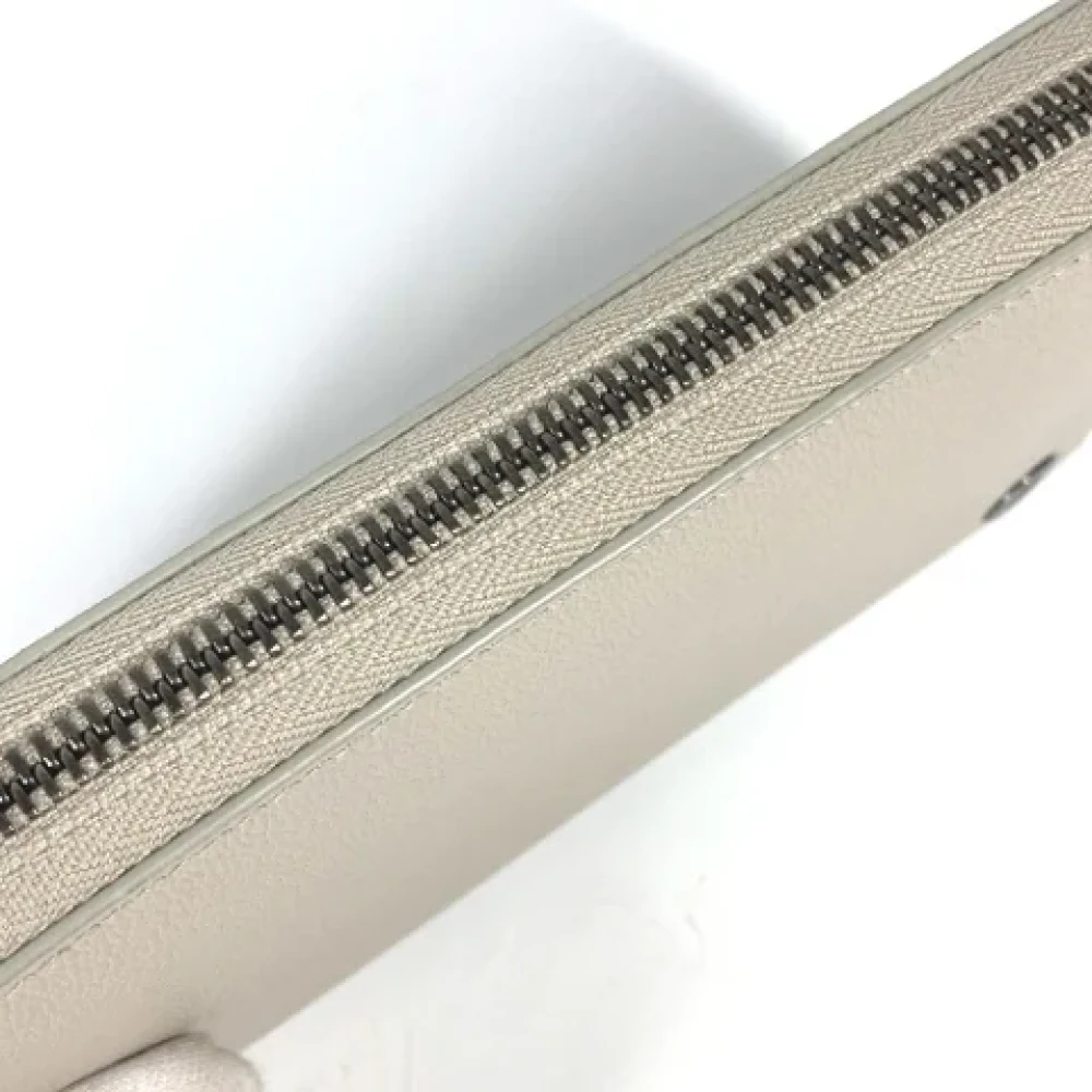 Bvlgari Vintage Pre-owned Leather wallets White Dames