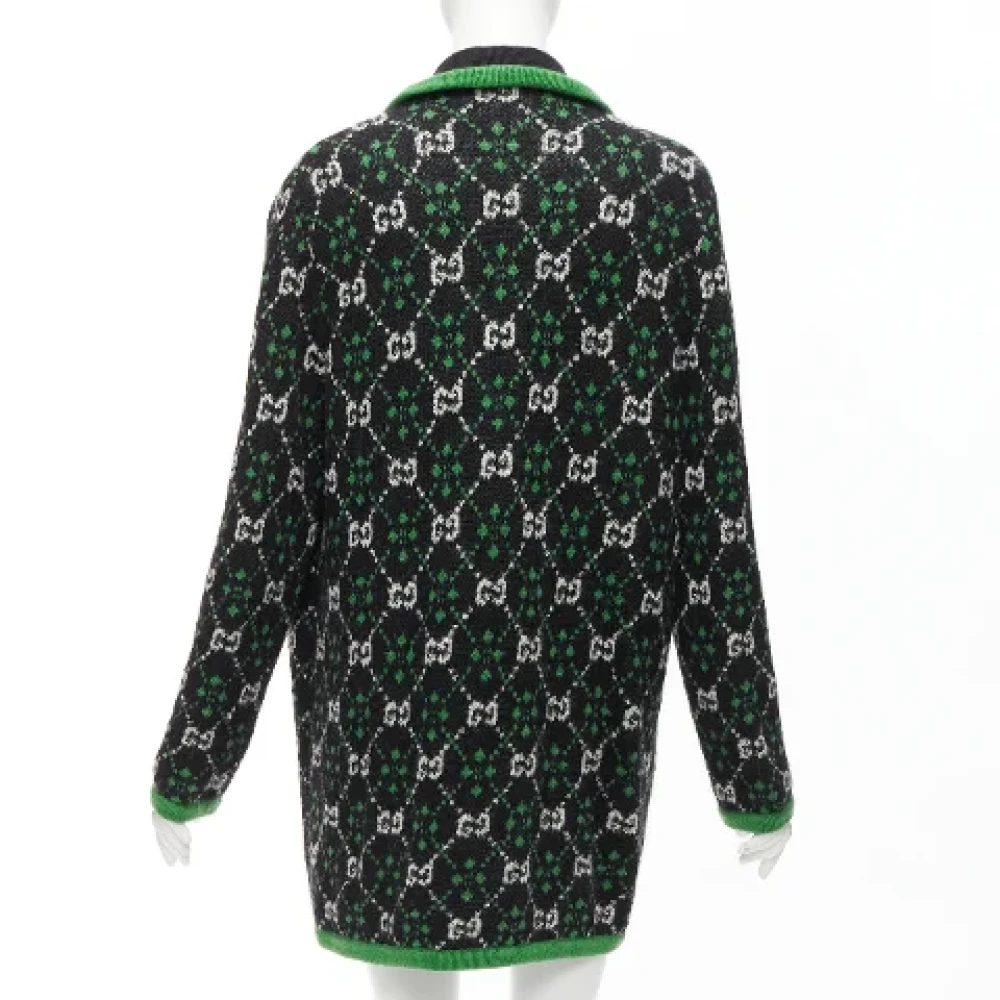 Gucci Vintage Pre-owned Fabric outerwear Green Dames
