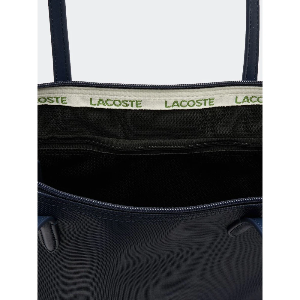 Lacoste Effen kleur tas met geborduurd logo Black Dames