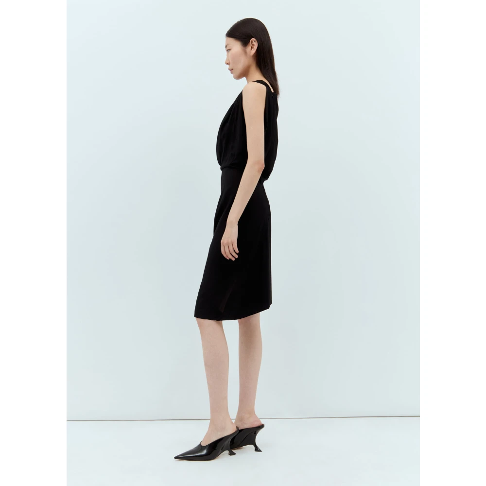Vivienne Westwood Gedrapeerde Midi Jurk Black Dames