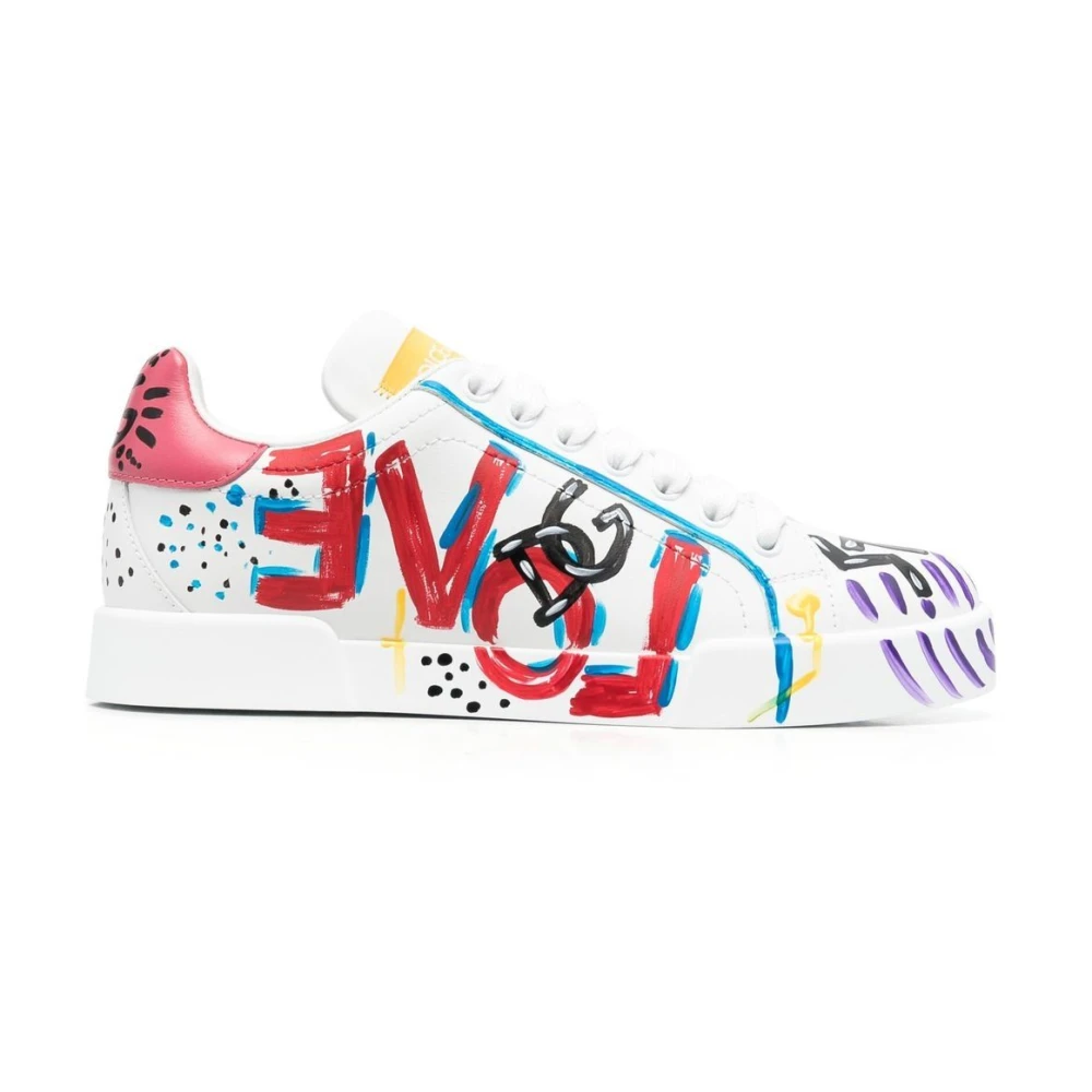 Dolce & Gabbana Women's White Portofino Trainers - Sneakers - 4 Uk - Shoes