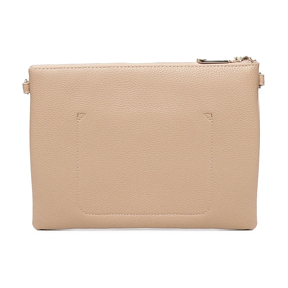 V73 Beige Schoudertas met Ritssluiting Beige Dames