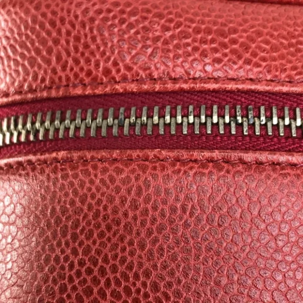 Chanel Vintage Pre-owned Leather chanel-bags Red Dames