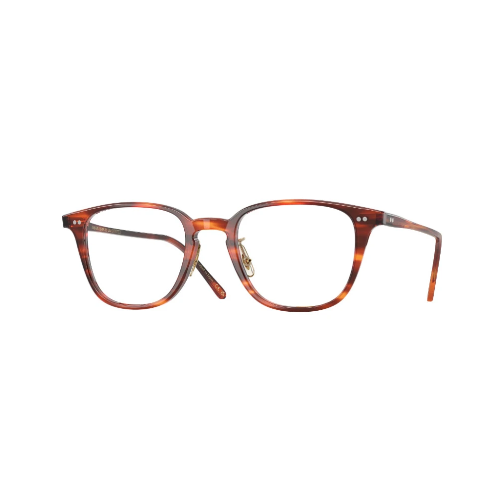 Oliver Peoples Bril met vierkante vintage-geïnspireerde lens Brown Unisex