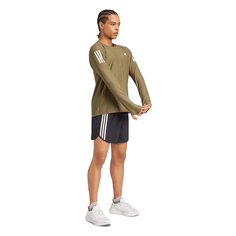 Adidas Own The Run Longsleeve T-shirt Green Heren