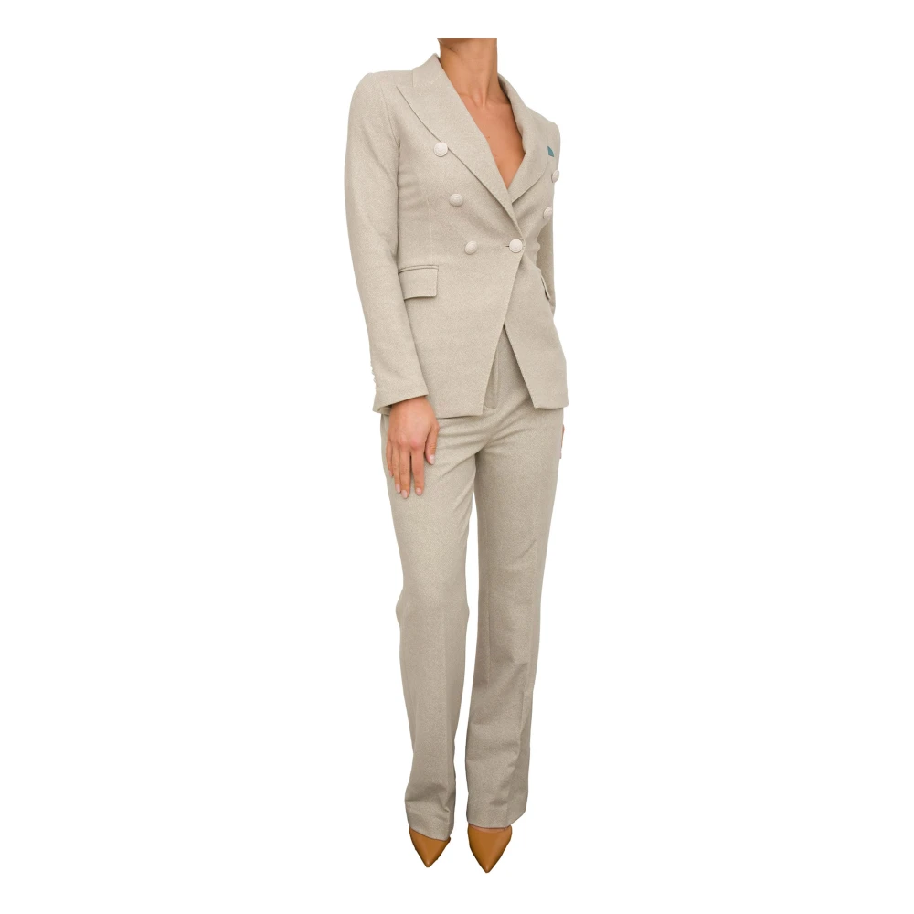 Circolo 1901 Stijlvolle Jas voor Mannen Beige Dames