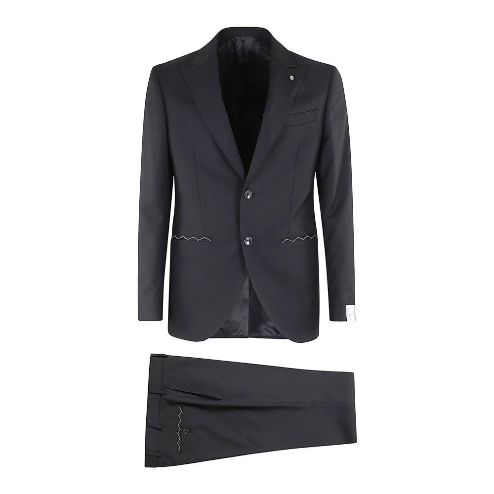 Suits > Suit Sets > Single Breasted Suits - - Luigi Bianchi Mantova - Modalova