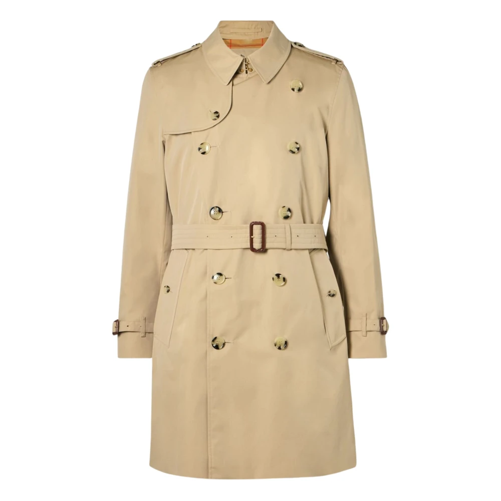 Burberry Men's Beige Double-Breasted Trench Coat - Trench Coats - Xl - Coats