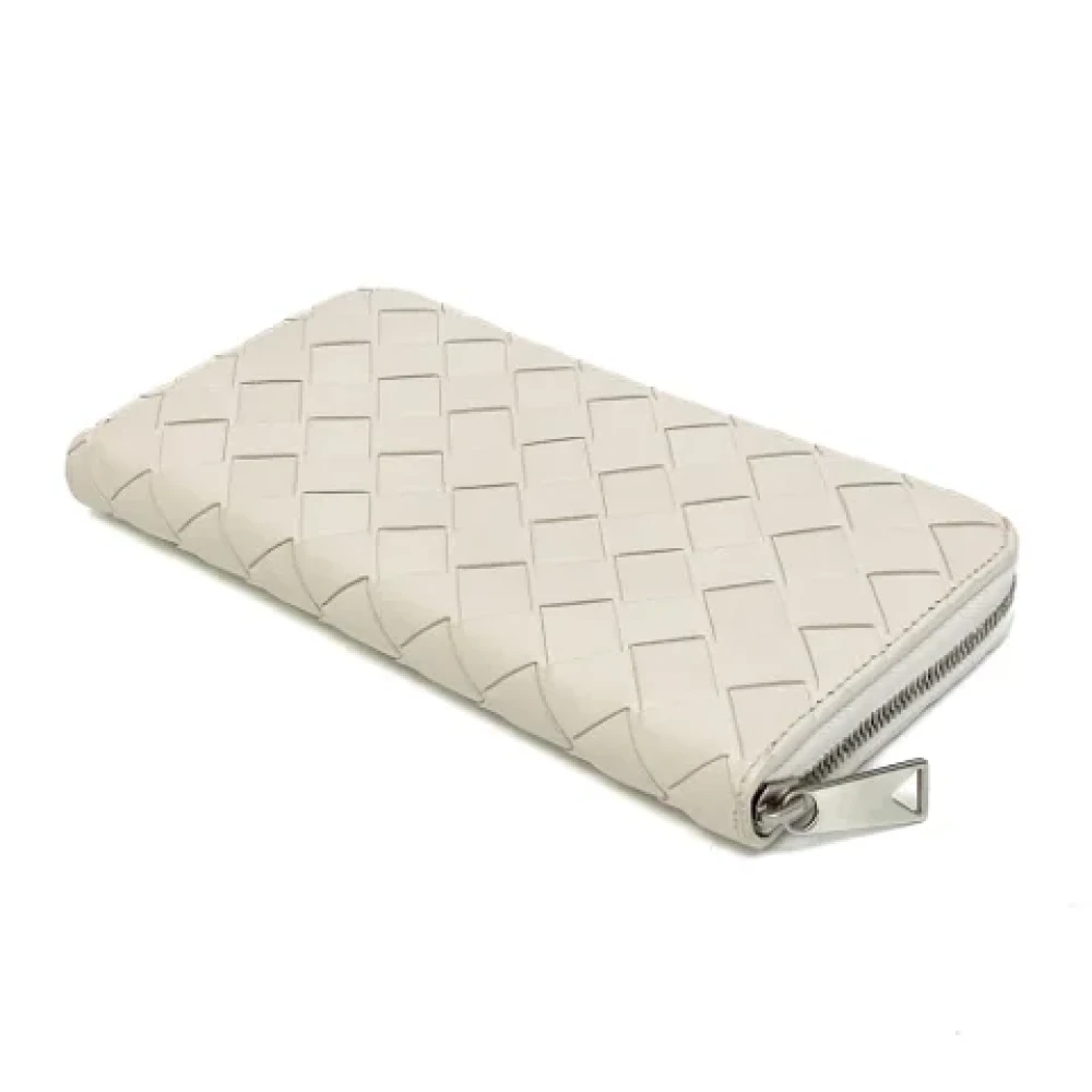 Bottega Veneta Vintage Pre-owned Leather wallets White Dames