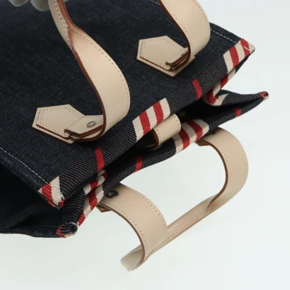 Burberry Vintage Pre-owned Canvas handbags Blue Dames