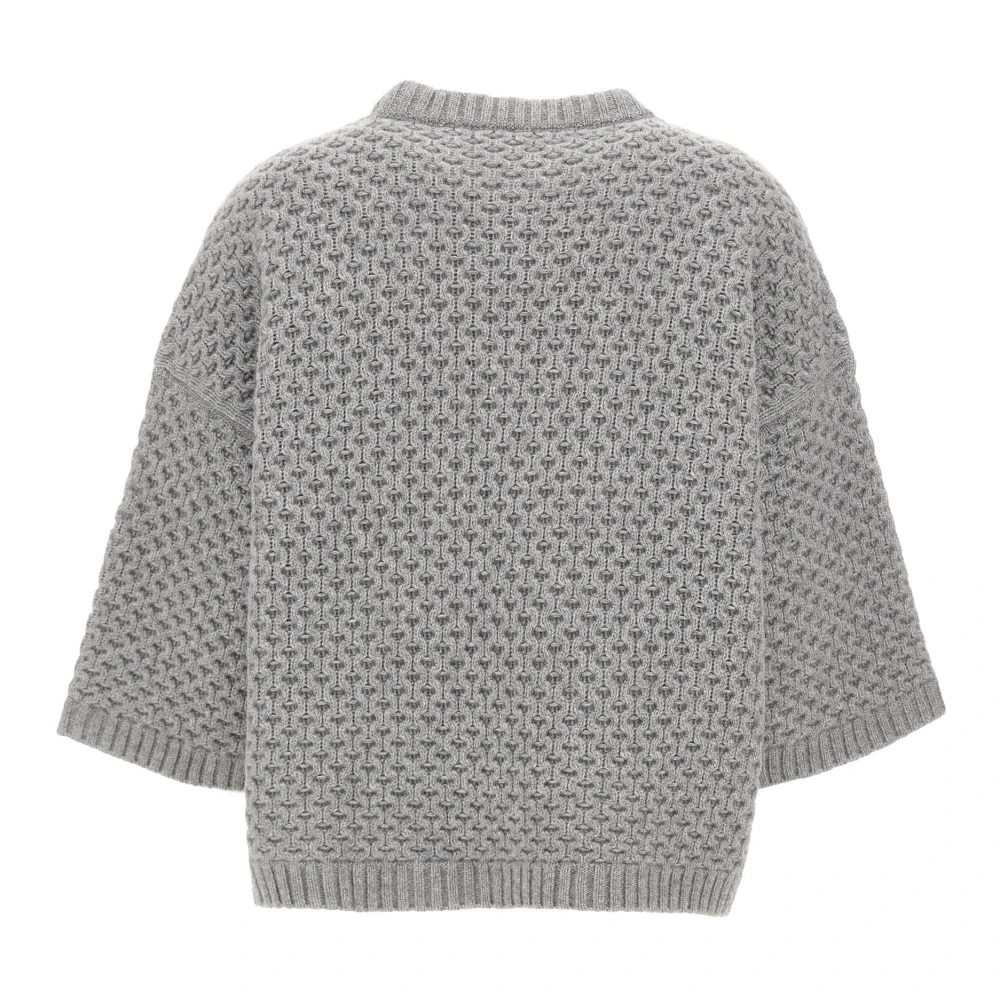 Fabiana Filippi Zachte Kabeltrui Grijs Gray Dames
