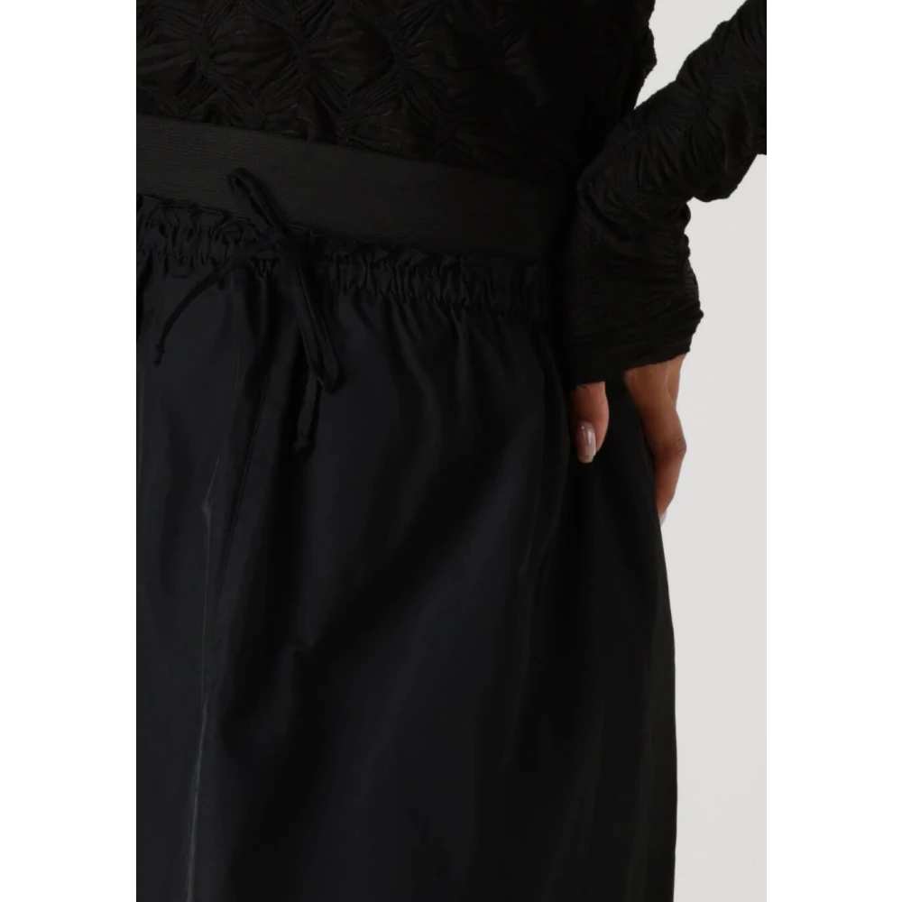 Summum Woman Elegante Zwarte Midi Rok Black Dames