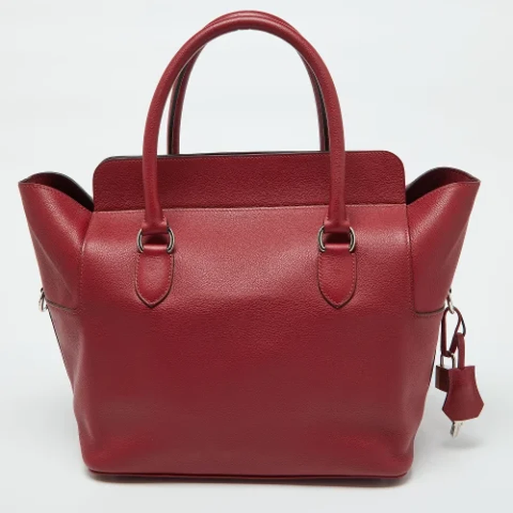 Hermès Vintage Pre-owned Leather totes Red Dames