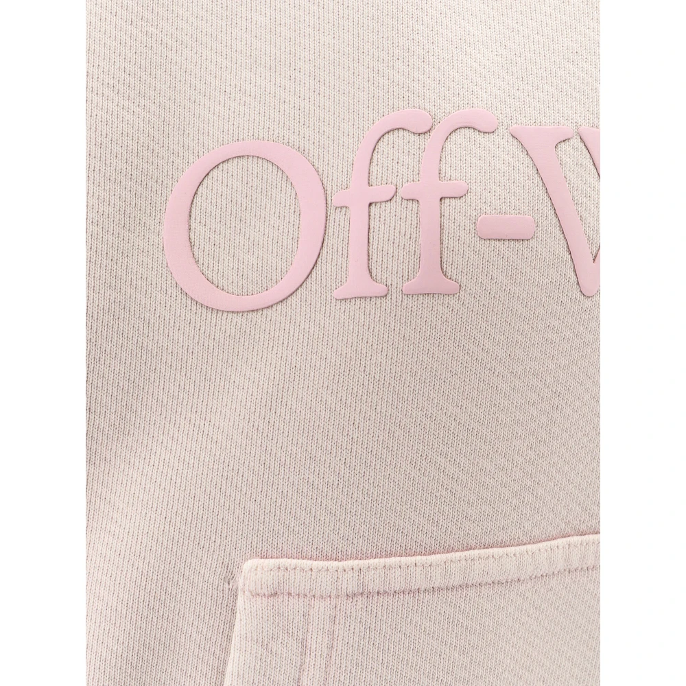 Off White Roze Oversized Hoodie Pink Dames