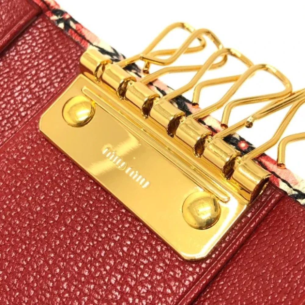 Miu Pre-owned Leather key-holders Multicolor Dames