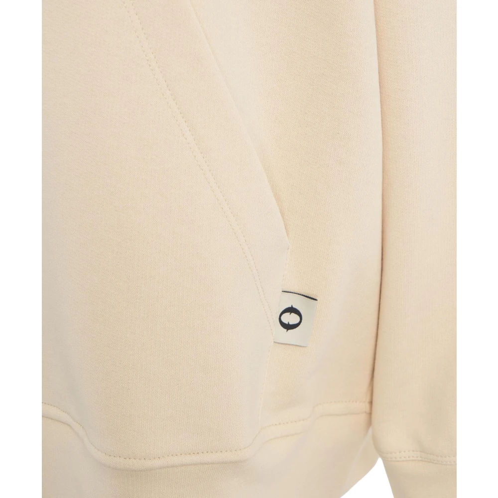 Ottod'Ame Beige Oversized Hoodie met Ritssluiting Beige Dames