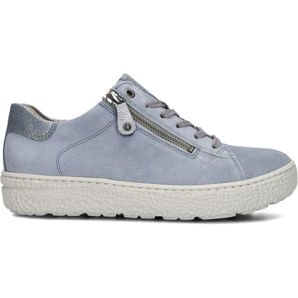Hartjes Lage Dames Sneakers Lichtblauw Dames Schoenen