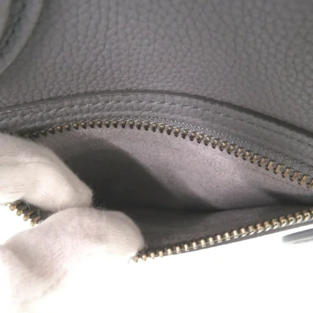 Celine Vintage Pre-owned Leather handbags Gray Dames
