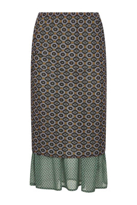 brown-mesh-midi-skirt-elasticated-waistband