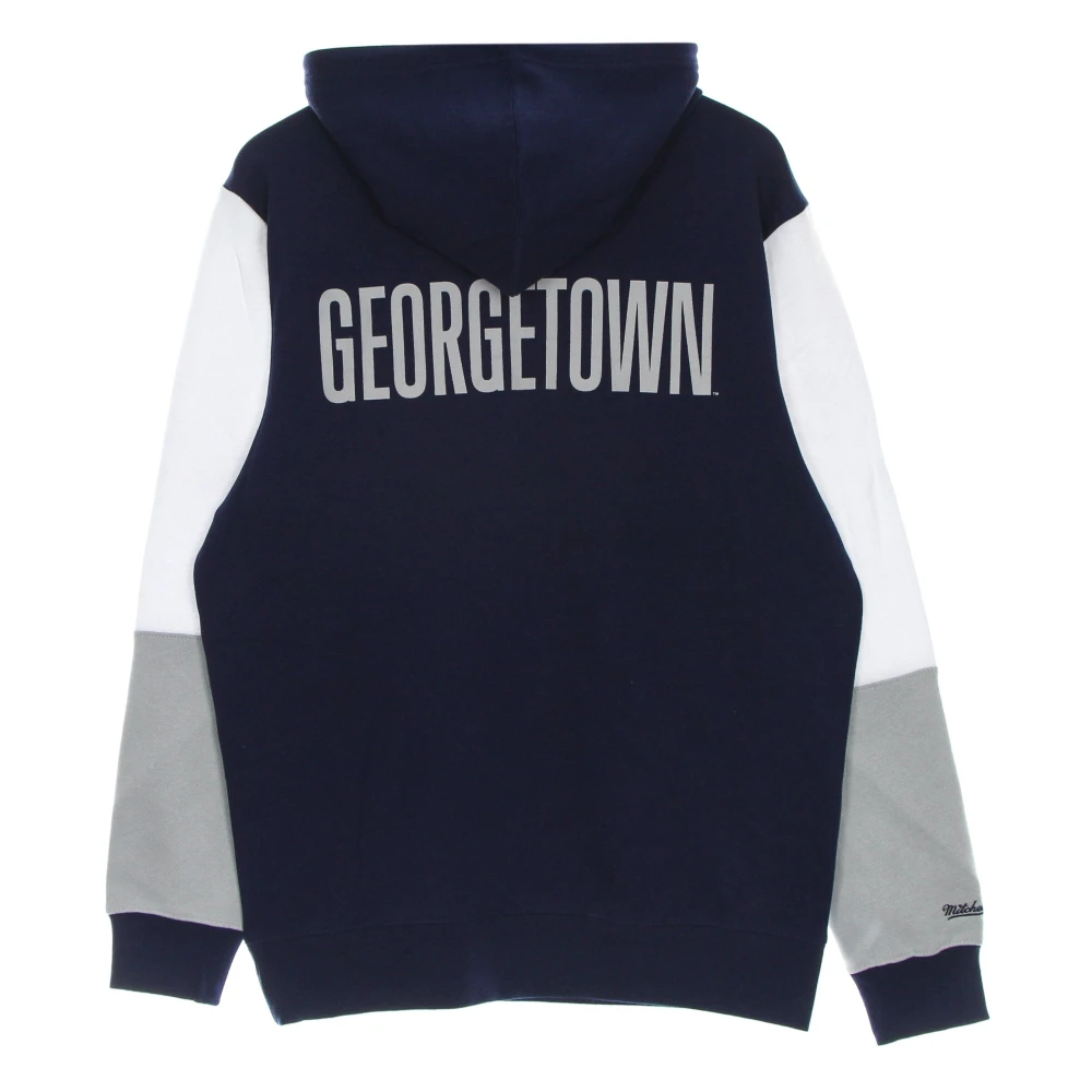 Mitchell & Ness Georgetown Hoyas Hoodie Navy Wit Multicolor Heren