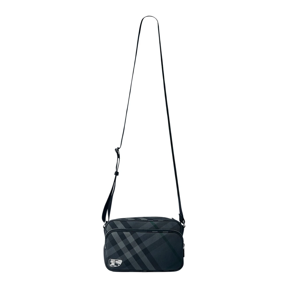 Burberry Ruit Motief Crossbody Tas Black Heren
