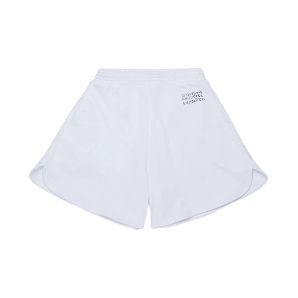 Mm6 Maison Margiela Unisex White Bermuda