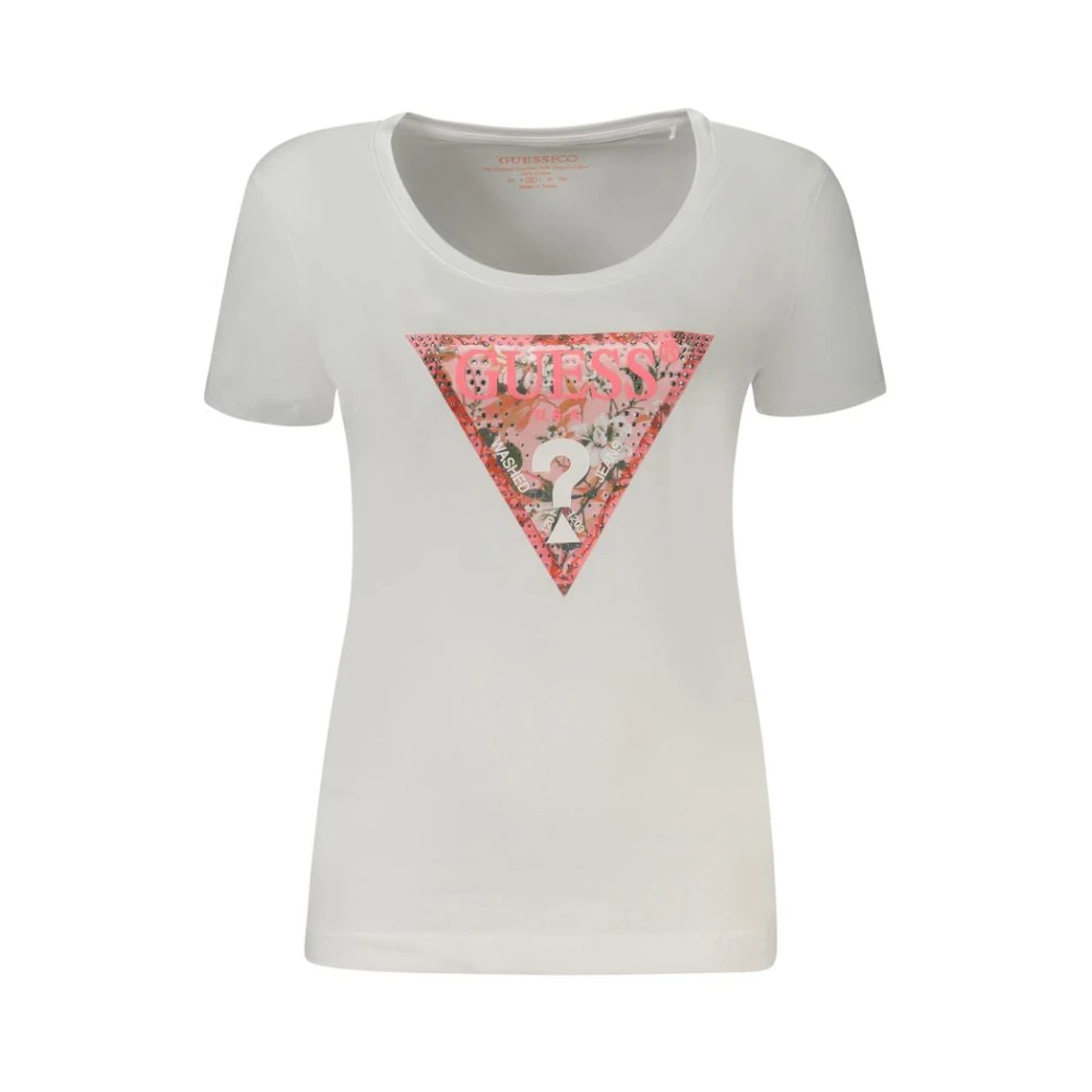 Guess Witte Katoenen Tops & T-Shirt White Dames