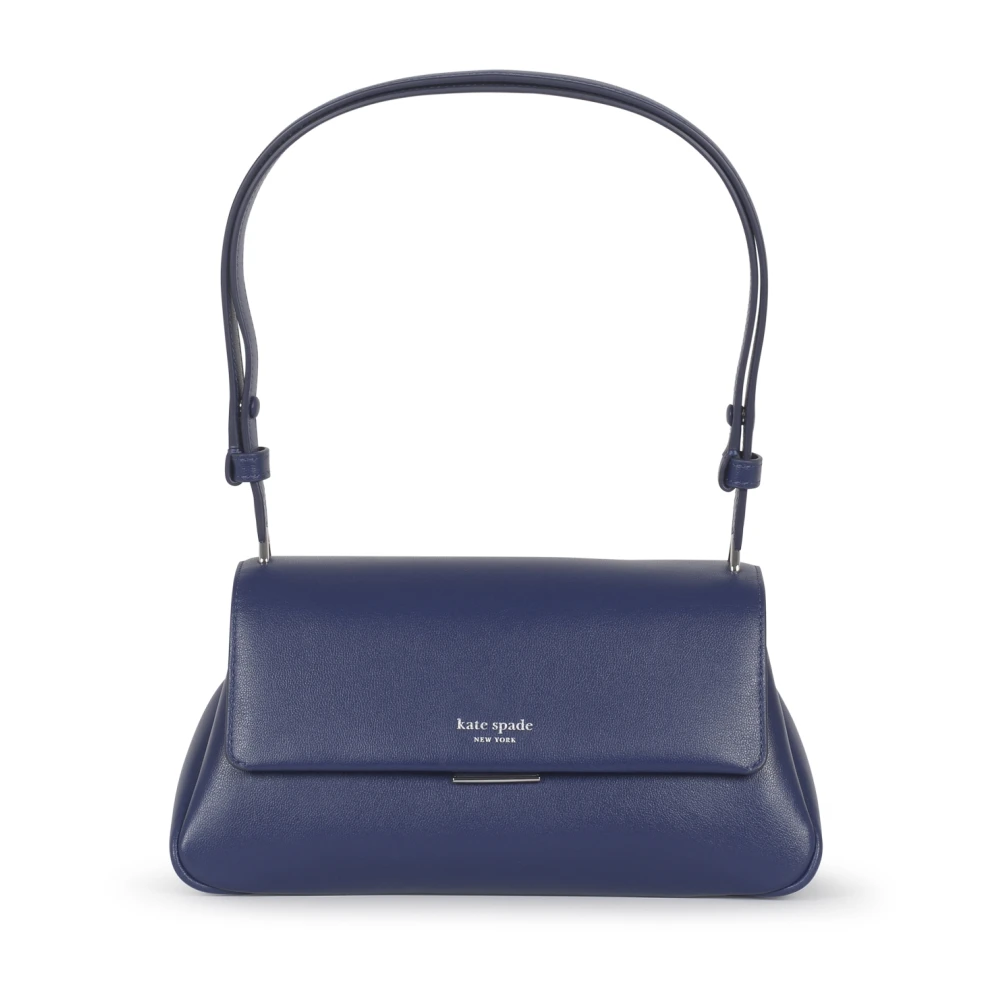 Kate Spade Fijne Leren Schoudertas Blue Dames