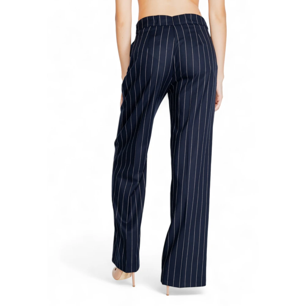 RINASCIMENTO Blauwe Pinstripe Ritsbroek Blue Dames