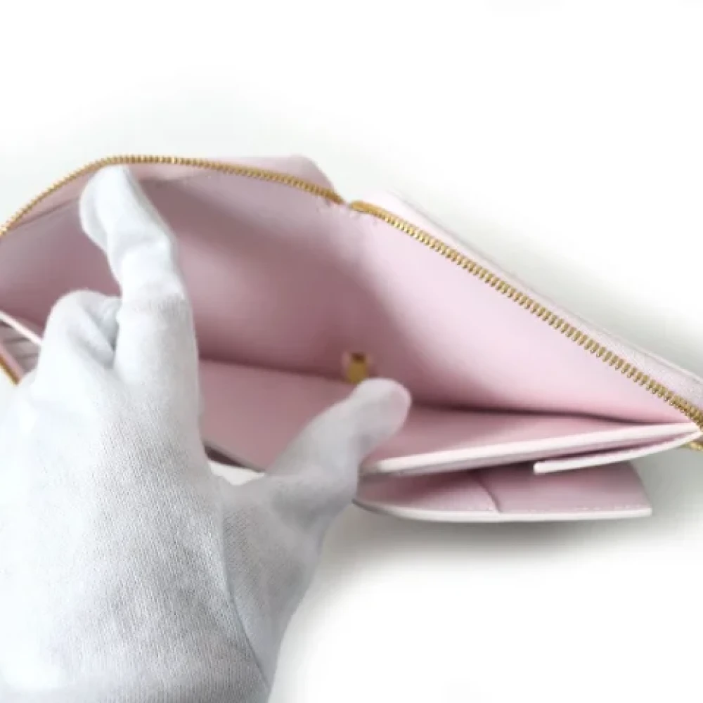 Bottega Veneta Vintage Pre-owned Leather wallets Pink Dames