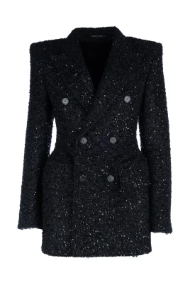 Bouclé Oversize Hourglass Blazer