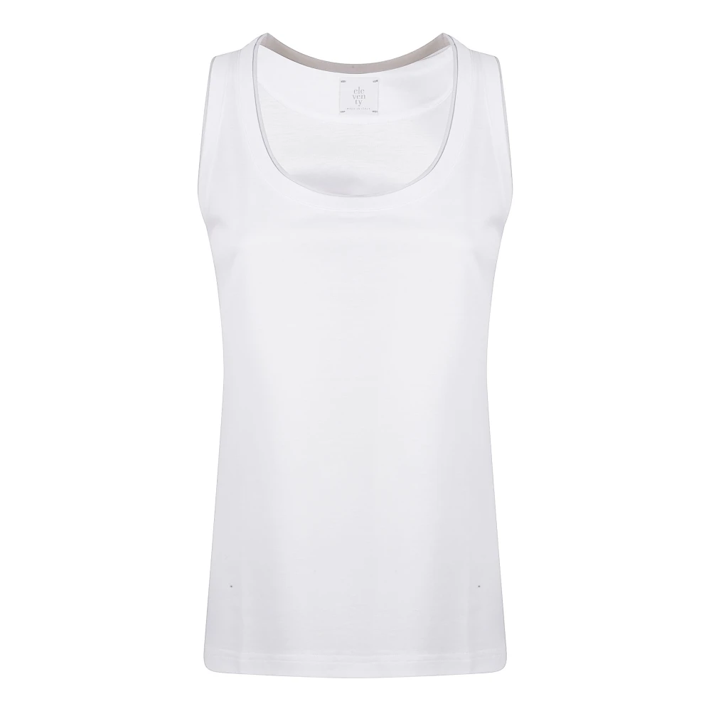 Tops > Sleeveless Tops - - Eleventy - Modalova